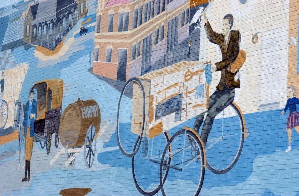 Weird Bike Guy Mural